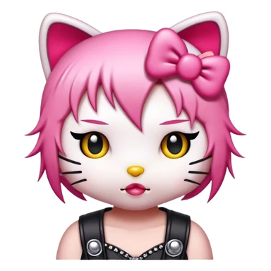  kawaii punk hello kitty sticker