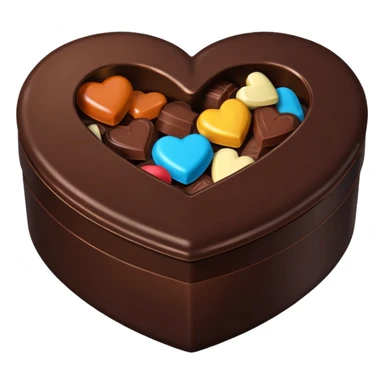 Heart shaped box of chocolate sticker
