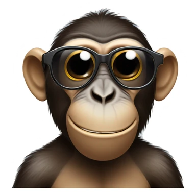 A monkey taking of his sunglasses and he he is very shocked as if you said something that was awkward  sticker