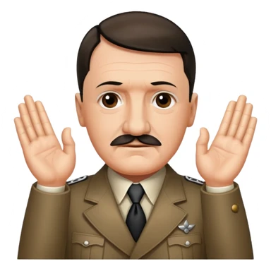 Hitler saying namaste sticker