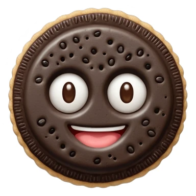 GALLETA OREO, CON DOS OJOS Y CUERPO sticker