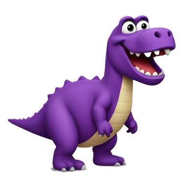 barney dinosaur sticker