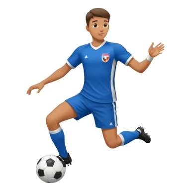 soccer player doing ball tricks sticker