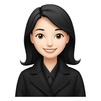 balck and white photo woman in coat sticker