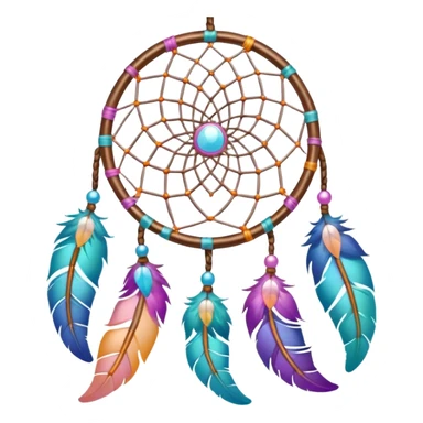 Huge shiny colorful pastel dreamcatcher sticker