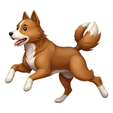 fast running dog sticker