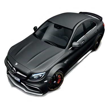 mercedes c63 AMG satin black sticker