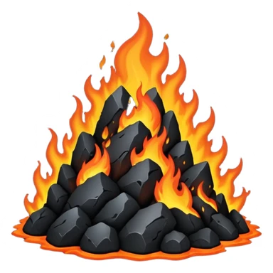 black stone lava sticker
