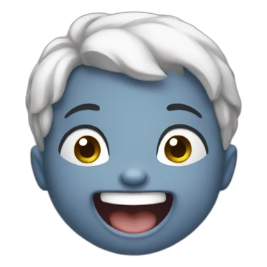 the baby is laughing really loud  sticker