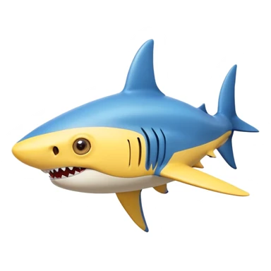 A minion and a shark combined sticker