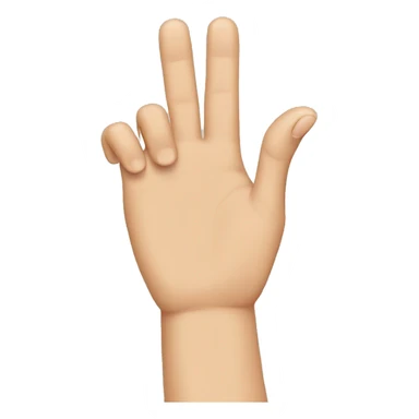 hand with thumb touching the ring finger sticker