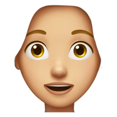 Girl surprised  sticker