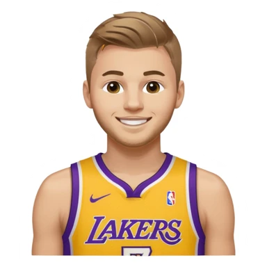 Luka Doncic LA Lakers shirt number 77 sticker