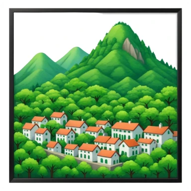 In our hometown, there’s plenty of trees sticker