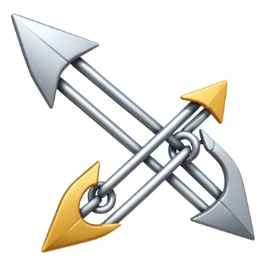 iOS-style emoji of a chain link where one link transforms into a rightward arrow, symbolizing targeted marketing and forward strategy sticker