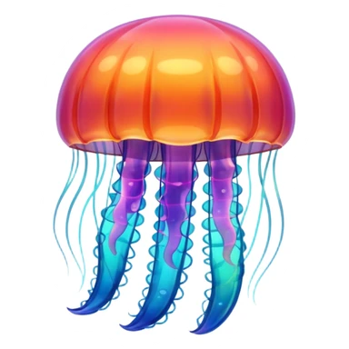 jellyfish with unique design and color but i want a simple one sticker