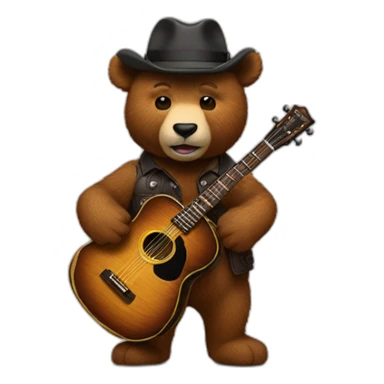 Un ours brun qui boit du jack daniels sticker