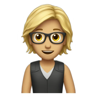 TV reporter adventure sticker