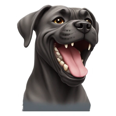 Cane corso dog laughing  sticker