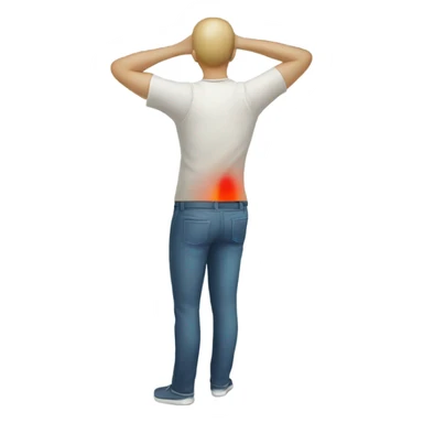 Back pain sticker