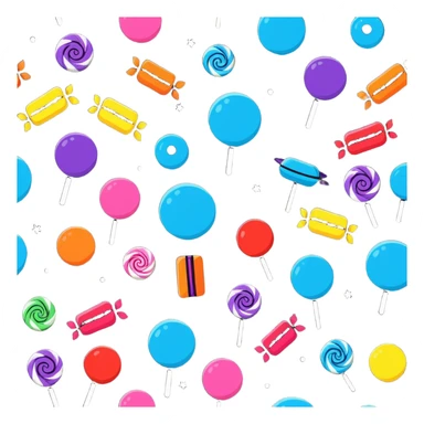 Galaxy themed candy, colorful cosmic sweets sticker