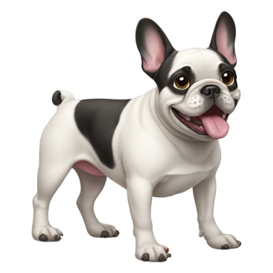 french bulldog wearing crocs sticker