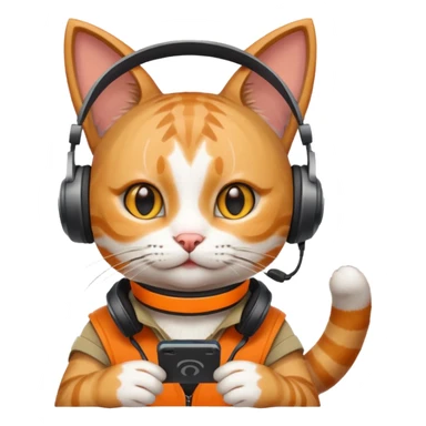 A cat playing fortnite sticker