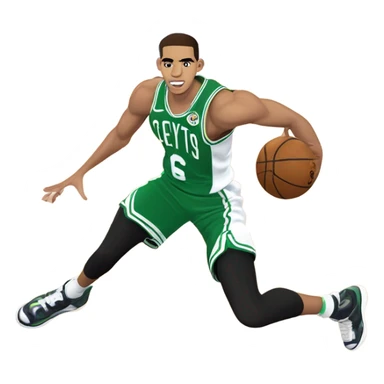 Jayson Tatum dunking on LeBron James  sticker