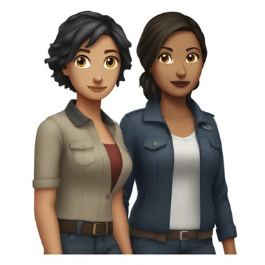 Elena Fisher and Chloe Frazer sticker