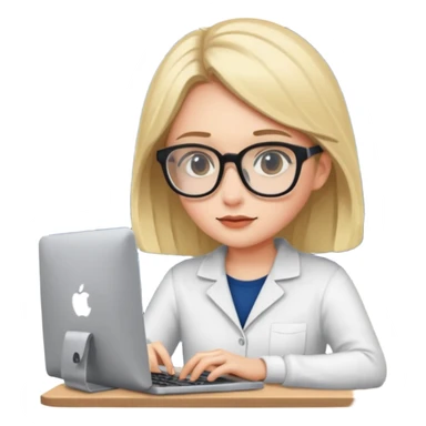 a girl coding with her computer at night sticker