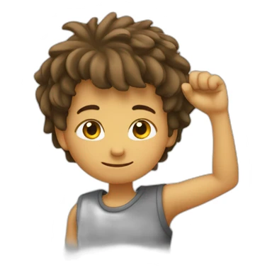 Un garçon qui fait un dab sticker