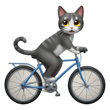 Gato en una bicicleta  sticker