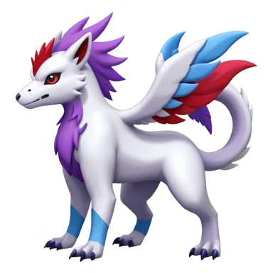 Absol-Reshiram-Zangoose-Palkia-Fusion (full body) sticker