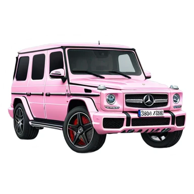 entire Mercedes-Benz G63 AMG light pink sticker