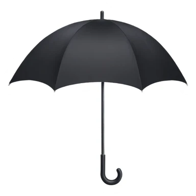 pastel black umbrella sticker