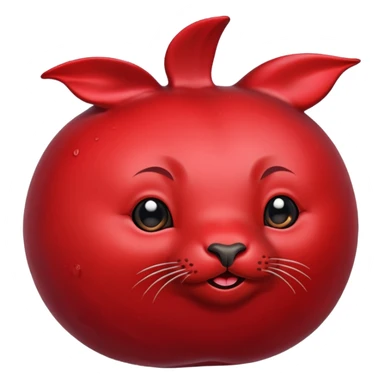 a seal as a pomegranate sticker