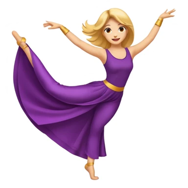 Emoji estilo ilustración de una mujer practicando danza aérea en tela, sus manos colgada en telas de seda, expresión feliz, estilo emoji moderno, colores suaves, fondo simple sticker
