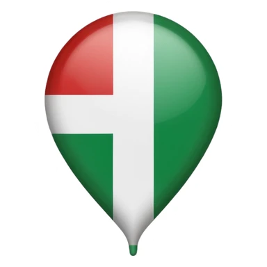 location pin Italy flag sticker