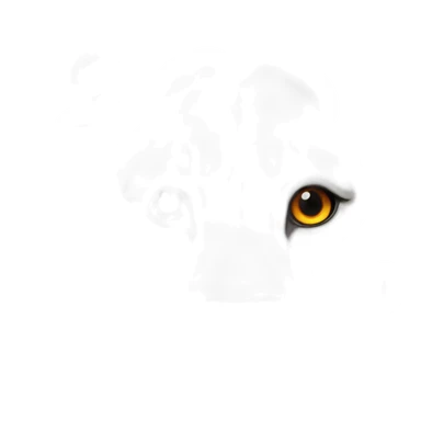 Lion blanc avec les yeux rouge sticker