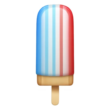 red white blue striped ice pop sticker