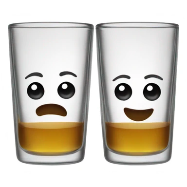 Two shot glasses  sticker