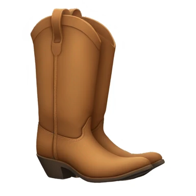 Light brown cowboy boots sticker