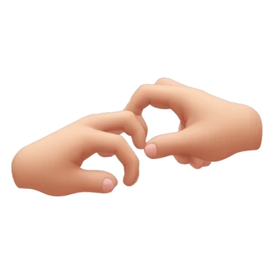 two hands connected by pinky figners sticker