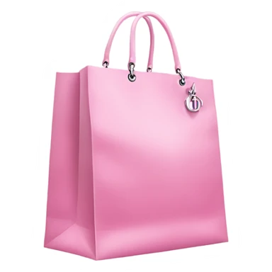 pink shopping bags Dior  sticker