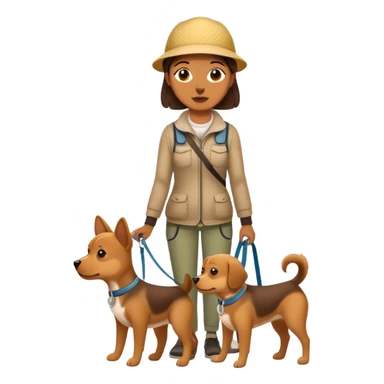 dog walker sticker