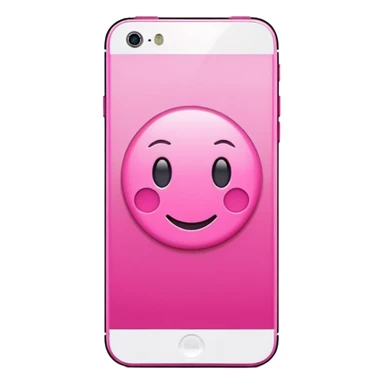 Pink iphone 15 sticker