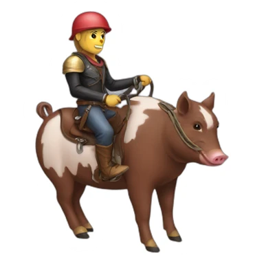 Hog rider sticker
