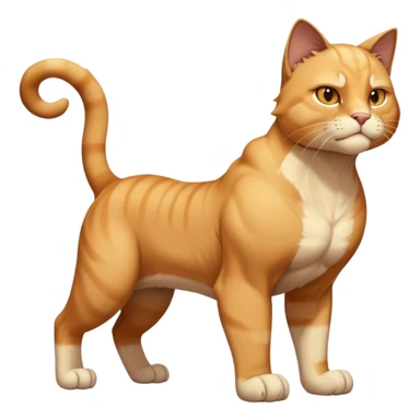 Buff sigma Gigachad cat full body  sticker