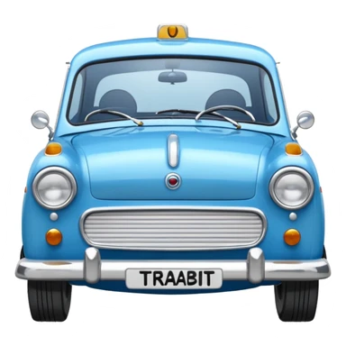 Trabant 601 blau sticker