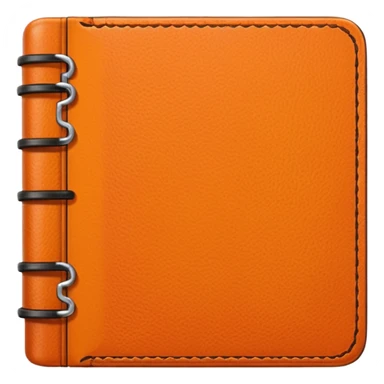 orange color simple diary sticker
